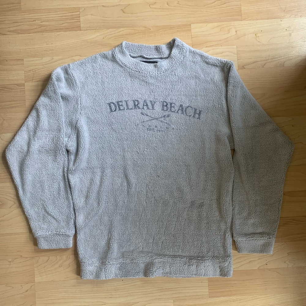 Delray Beach towel crewneck sweatshirt